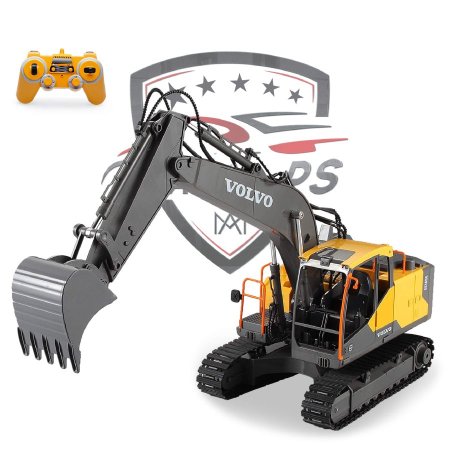 حفار فولفو Volvo Excavator Rc قياس 1/16 تحكم عن بعد 